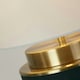 image 3 of Marriot Green & Antique Brass Table Lamp Green