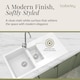 image 7 of Balterley 100cm Kitchen Single Bowl Composite Inset Sink with Overflow & Reversible Drainer