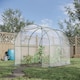 image 2 of Outsunny Walk In Polytunnel Greenhouse w/ Roll Up Door PVC Cover, 2.5 x 2m