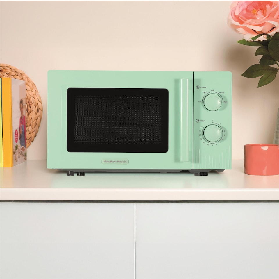 image 1 of Hamilton Beach Miami Kettle, Toaster & Microwave Set - Mojito Mint