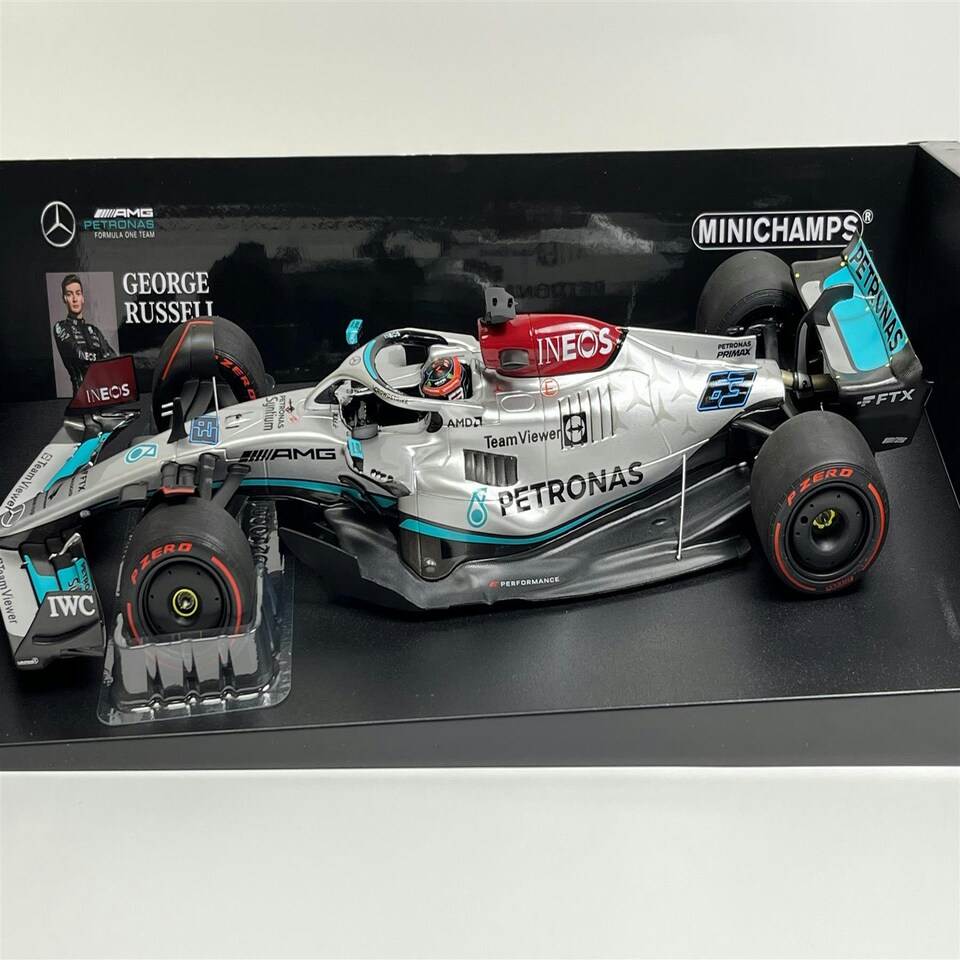 image 1 of George Russell #63 Mercedes AMG F1 Team Spanish GP 2022 1:18 Minichamps 110220063