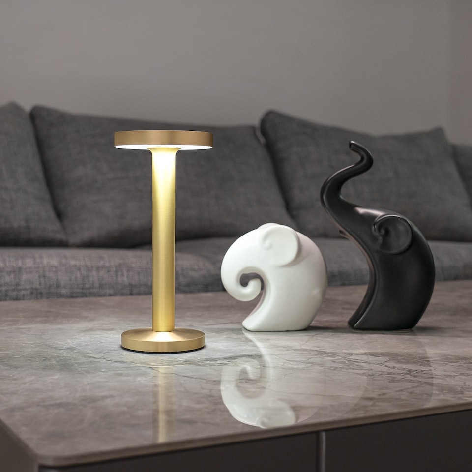 image 1 of Auraglow Rechargeable Cordless LED Table Lamp - MILAN | Bronze