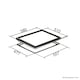 image 4 of SIA R7 60cm Black 4 Burner Gas On Glass Kitchen Hob With Cast Iron Pan Stands