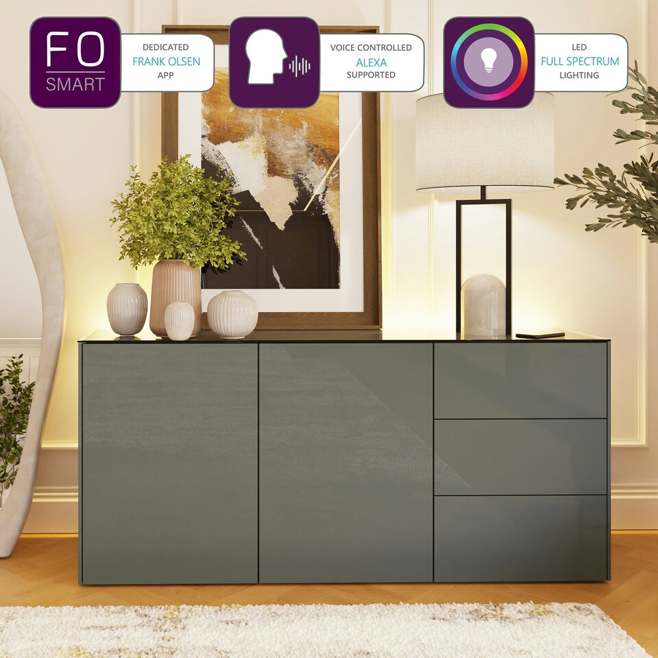 image 1 of Frank Olsen Intel Sideboard Grey | Grey