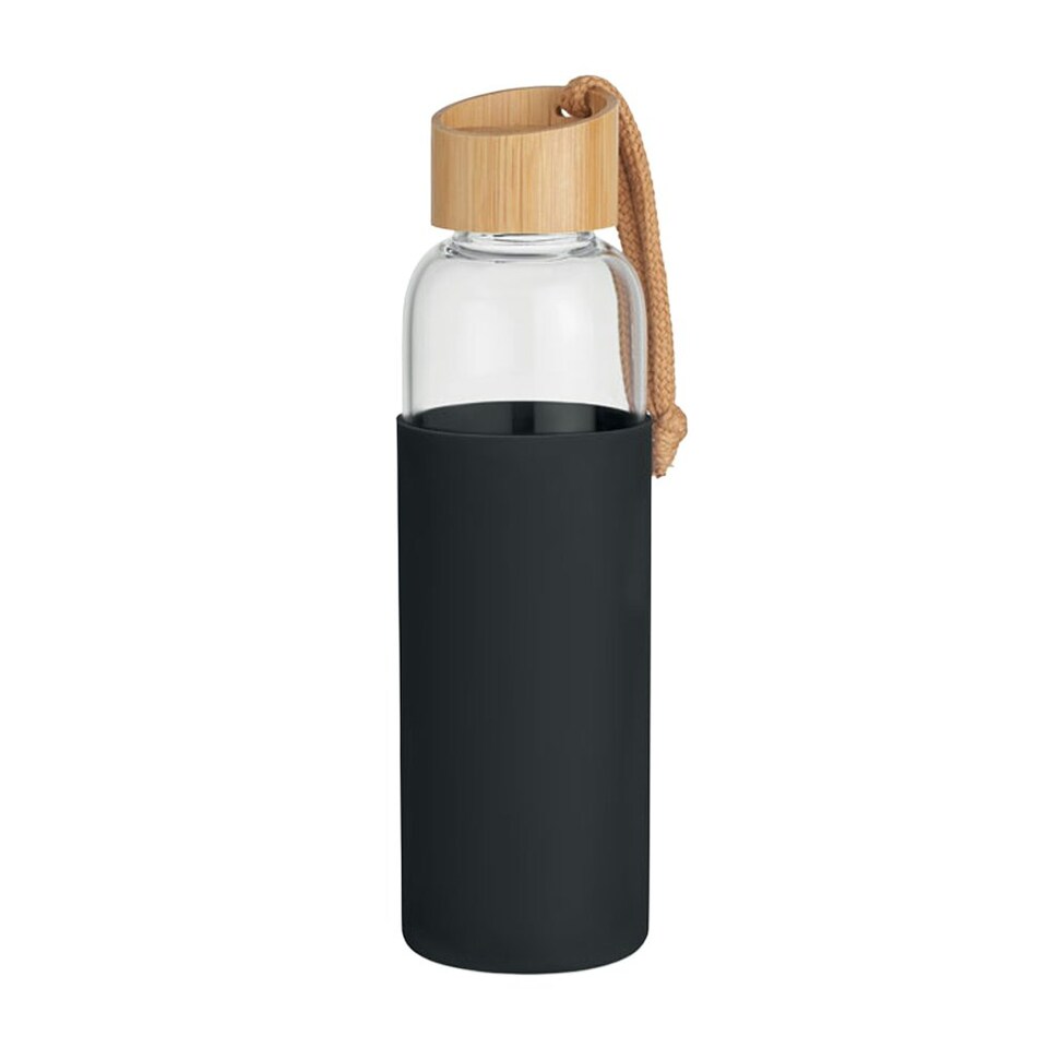 image 1 of MidOcean Chai Glass 500ml Bottle - Black - One Size Black | One Size