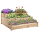 image 1 of Outsunny Wooden Raised Bed 3-Tier Planter Kit Elevated Plant Box 124x124x56cm