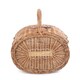 image 4 of Oval 4 Person Green Tweed Picnic Basket