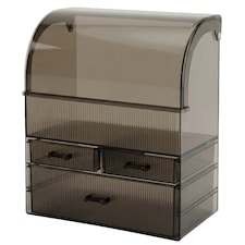ilus Makeup Storage Organiser Acrylic Cosmetics Organizer Transparent Black | Black | Black