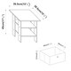 image 4 of 2-Tier 2- Drawer Wooden Side Table | Grey | Grey & Black | 1