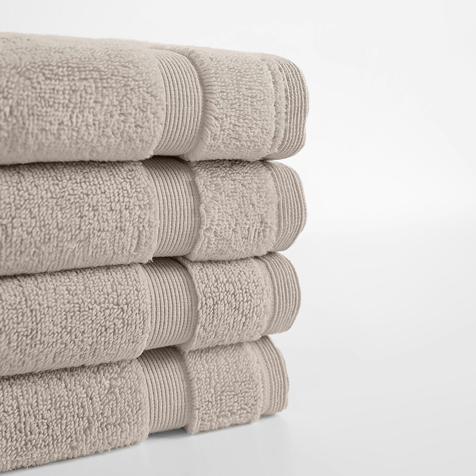 image 1 of Martex 100% Cotton, 750gsm Face Cloth (Pack of 4) - Natural Pink | Natural | Face cloth