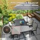 image 3 of Outsunny 21kg Resin Garden Parasol Base Umbrella Stand with Wheels