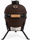 image 2 of Kamado 13" Ceramic BBQ Grill Smoker Charcoal Cooking Oven Portable