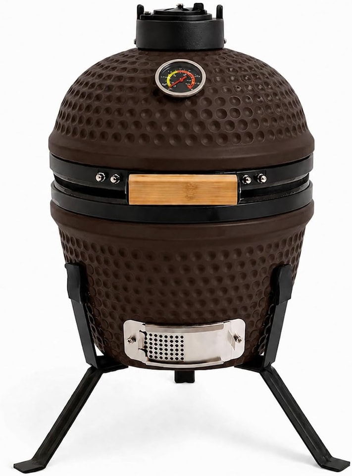 image 1 of Kamado 13" Ceramic BBQ Grill Smoker Charcoal Cooking Oven Portable