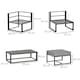 image 5 of Outsunny 5-Piece Outdoor Patio Set Padded Cushion Coffee Table