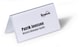 image 4 of Durable Clear Plastic Table Place Name Holders and Inserts | 25 Pack | 52x100mm