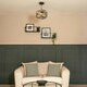 image 3 of ValueLights Hudson Easy Fit Tortoise Shell Acrylic Jewel Twist Ring Ceiling Light Shade - Bulb Included Multi