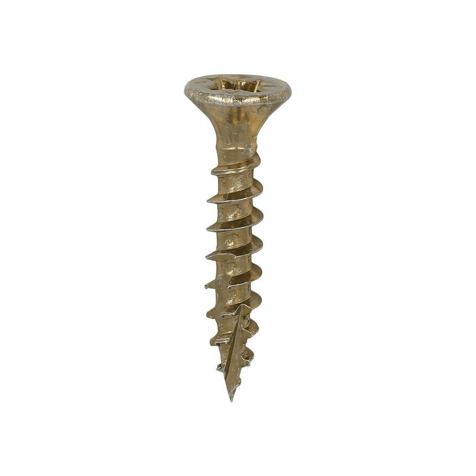 image 1 of Timco - C2 Strong-Fix Multi-Purpose Premium Screws - PZ - Double Countersunk - Yellow (Size 3.5 x 20 - 200 Pieces)