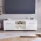 image 5 of Vida Designs Cosmo 2 Door TV Unit Entertainment Stand, 120cm, White | White | 1
