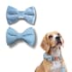 image 1 of Tails of Glory Blue Tweed and Velvet Bow Set