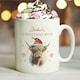 image 5 of Personalised Highland Cow Christmas Mug