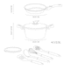 image 4 of Berlinger Haus 13 Pc Rose Gold Cookware Set With Detachable Handle