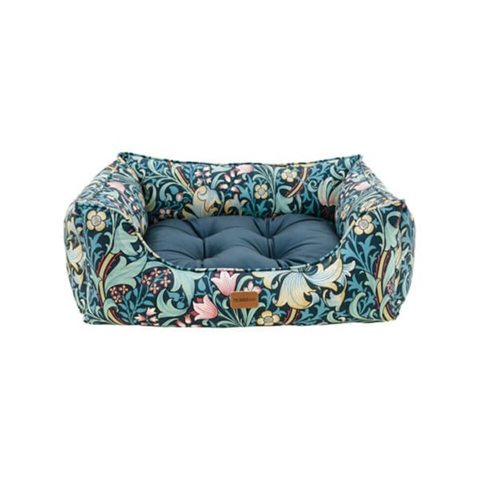 image 1 of Morris & Co Golden Lily Medium Square Dog Bed