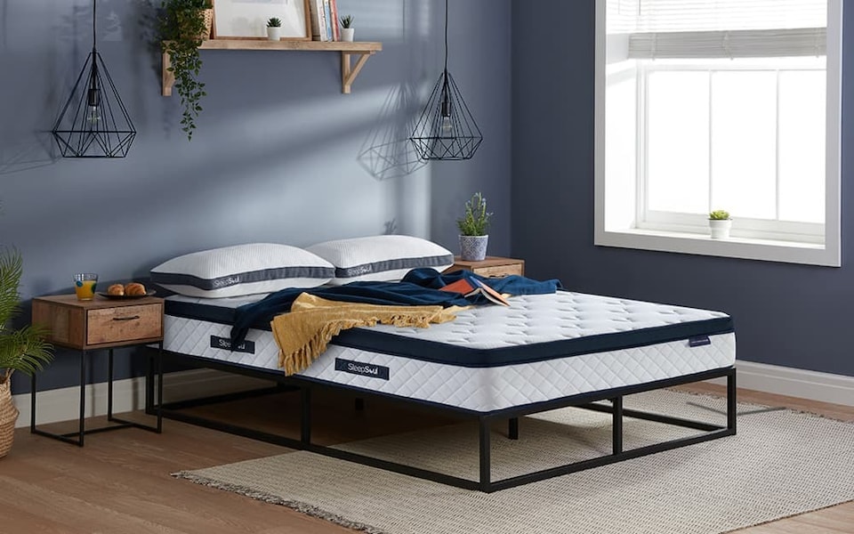 image 1 of SleepSoul Luna 2000 Comfort Pillow Top Mattress Superking | White | Super King | 1