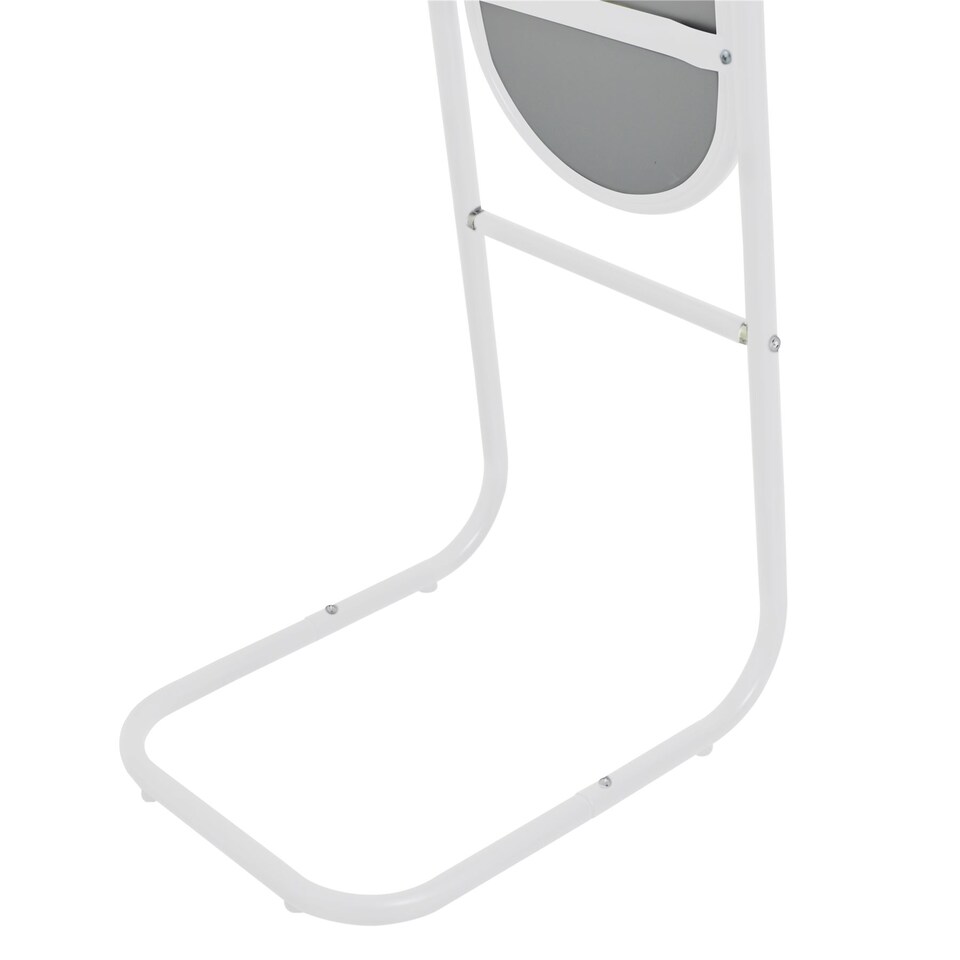 image 1 of Harbour Housewares Round Full-Length Mirror - 153cm x 30cm - White | White | White