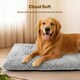 image 5 of Skylos Large Dog Bed Soft Plush Washable Cat Cushion Pet Crate Pad Mat | Grey | 105 x 70cm | One Size