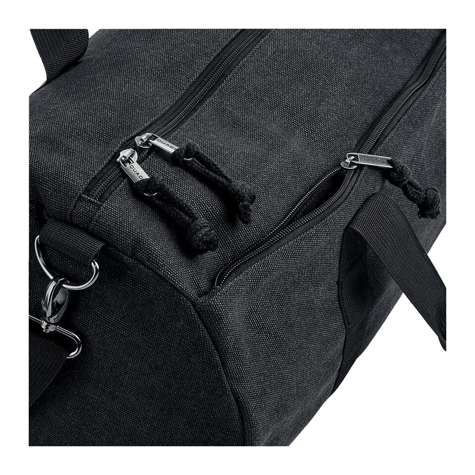 image 1 of Bagbase Vintage Canvas Barrel Bag - Vintage Black - One Size Black | One Size