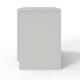 image 7 of FWStyle Artus Shaker 2 Drawer Bedside Table Nightstand Matt White