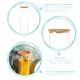 image 2 of Argon Tableware Glass Storage Jars with Cork Lids - 2 Litre - Pack of 6