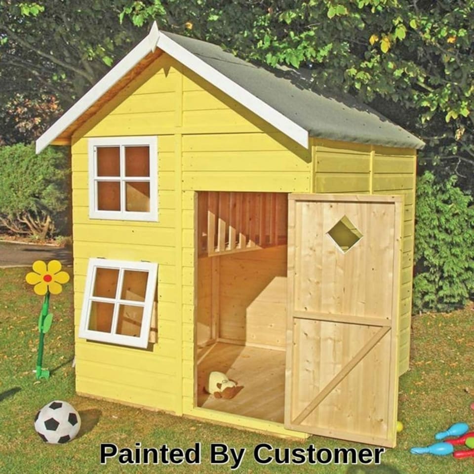 image 1 of Croft Playhouse Kid's Wendy House Brown