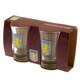 image 2 of Aston Villa FC Shot Glass Set (Pack Of 2) - Clear/Blue/Yellow - One Size