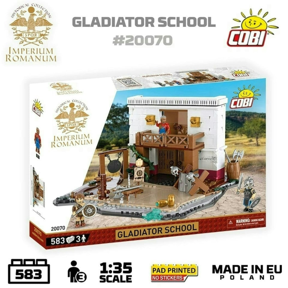 image 1 of Roman Gladiator School brick model - COBI 20070 - 560 bricks