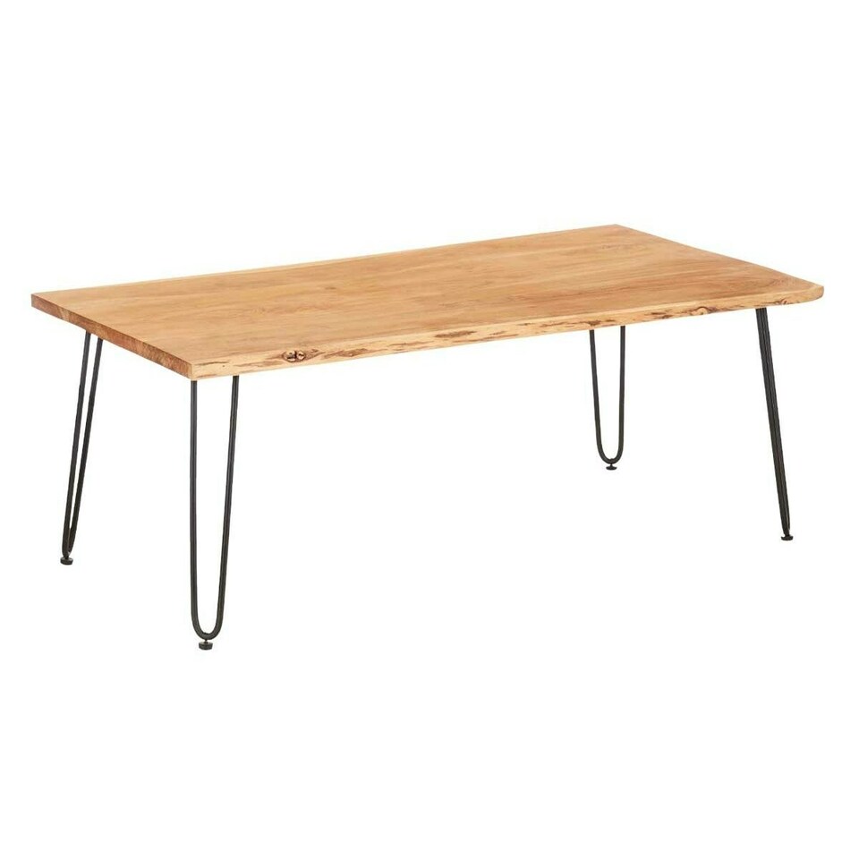 image 1 of Side table Live Edge 120 x 60 x 46 cm Brown Black Acacia N/A