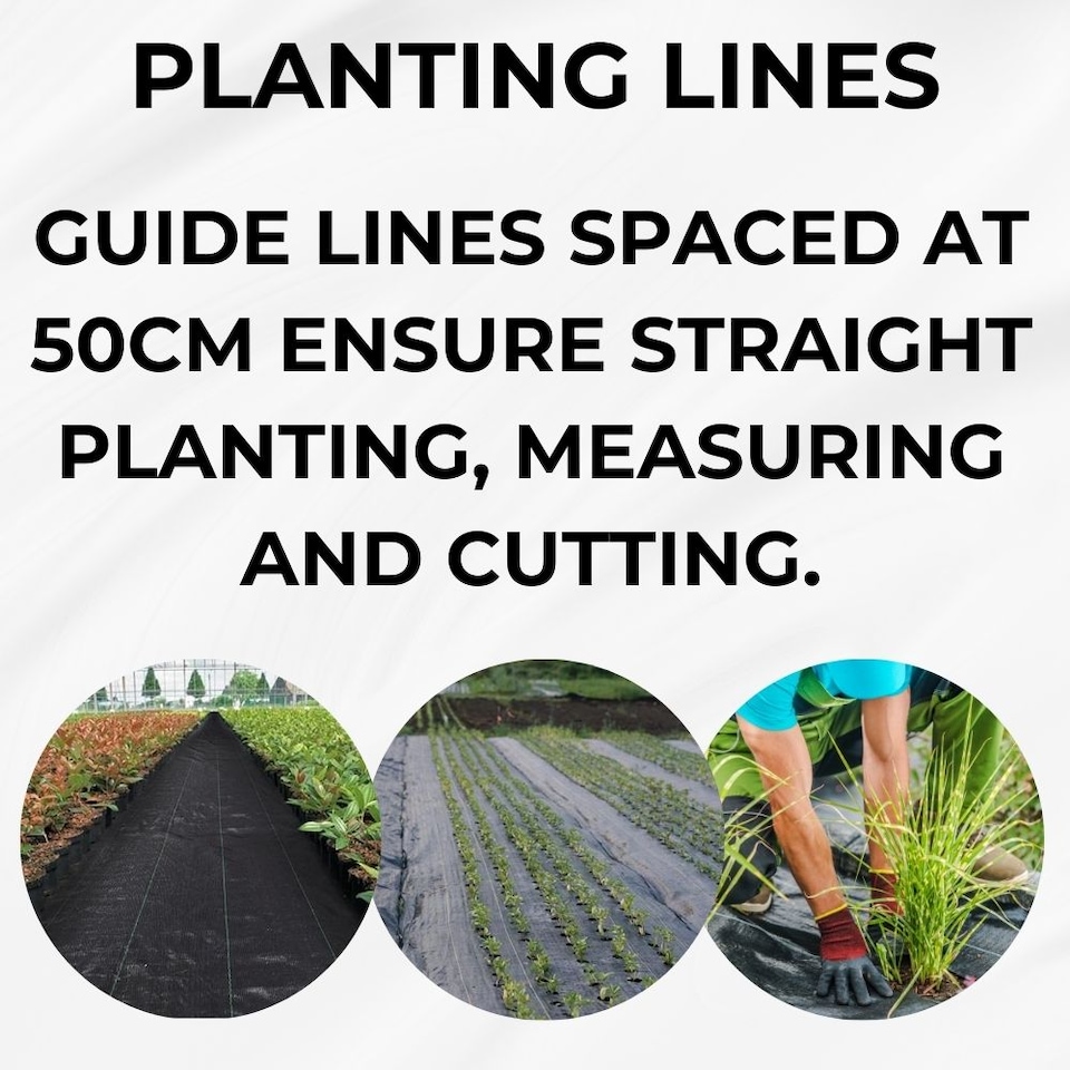 image 1 of Weed Control Membrane Barrier Fabric - 100gsm Heavy Duty - 1m x 100m | Black | 1M x 100M | 1