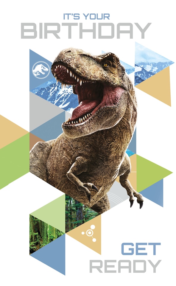 image 1 of Jurassic World Dinosaur Birthday Card