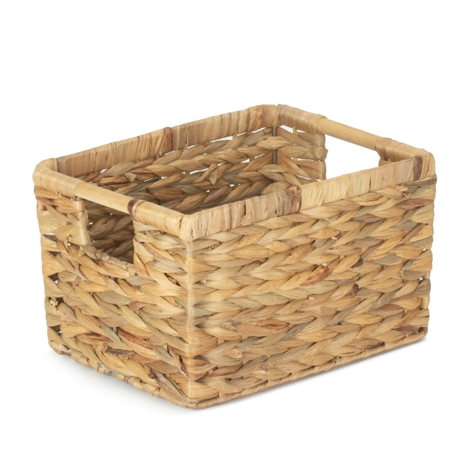 image 1 of Nordic Water Hyacinth Storage Basket Brown | Brown | M