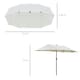 image 5 of Outsunny 4.4m Double-Sided Sun Umbrella Patio Parasol Solar Lights
