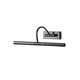image 4 of ValueLights Adjustable Black Chrome Display Lamp Twin Picture Wall Light - Mains Powered + LED Bulb Black