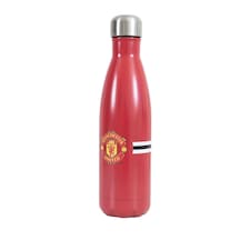 Manchester United FC Stripe 500ml Thermal Flask - Red/Yellow/White - One Size Red | One Size