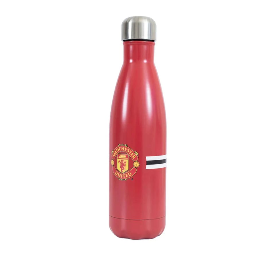 image 1 of Manchester United FC Stripe 500ml Thermal Flask - Red/Yellow/White - One Size Red | One Size