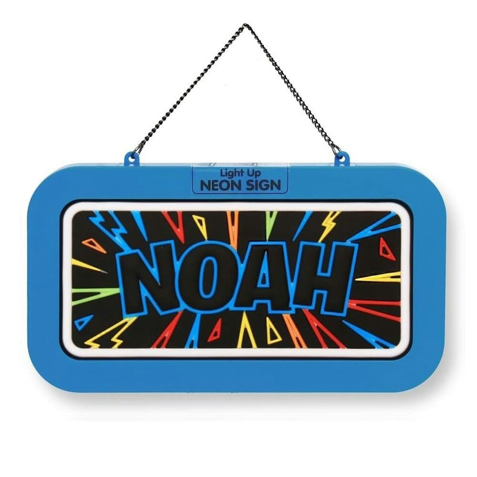 History & Heraldry Light Up Neon Name Sign - Noah