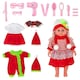 image 2 of Christmas Baby Doll Toy Set dress-up doll Toddler Kids Gift Birthdays play set 3 Set Dolls Clothes and fun accessories