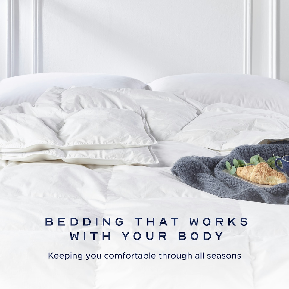 image 1 of Snuggledown Goose Feather & Down All Season Duvet, 13.5 Tog, Single White