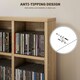 image 6 of HOMCOM DVD CD Media Storage Rack, Video Display Unit, Natural