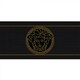 image 1 of Versace Medusa Wallpaper Border - Black/Gold - 5m x 13cm | Black