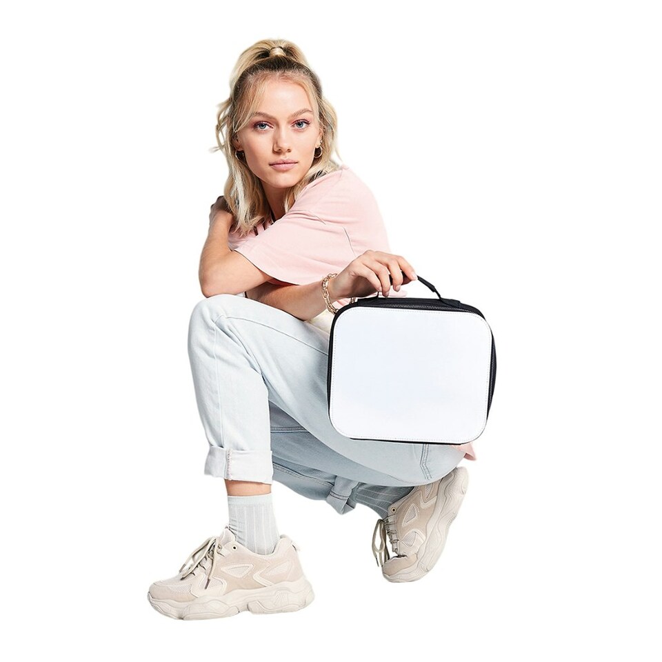 image 1 of Bagbase Sublimation Lunch Cooler Bag - Black - One Size