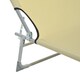 image 9 of Outsunny Reclining Sun Lounger Chair Folding Camping Bed with 4-Position Adjustable Backrest, for Travel Indoor Outdoor Office Fishing, Beige